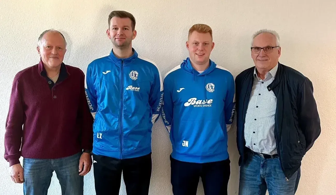 Der JSG-Vorstand: Martin Grothaus, Lukas Zwaka, Philipp Holtmann und Horst Brinkmann (v. links). Foto: Lisa Herden